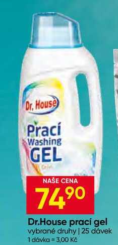 Dr.House prací gel vybrané druhy 25 dávek Hruška