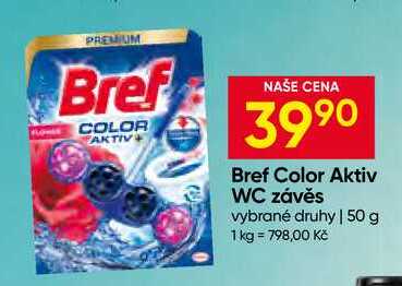 Bref Color Aktiv WC závěs vybrané druhy 50 g