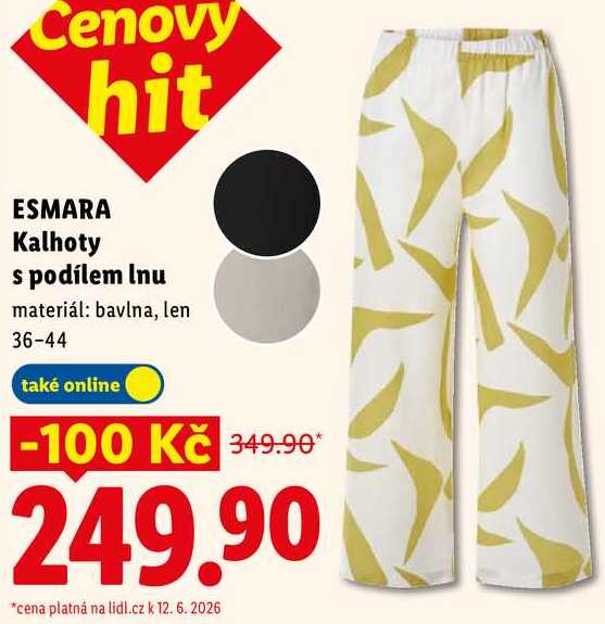 ESMARA Kalhoty s podílem Inu 