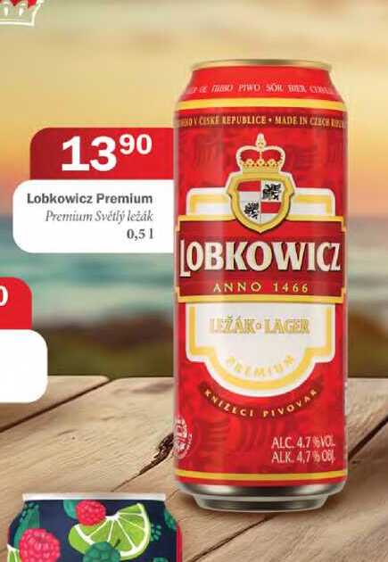 Lobkowicz Premium Premium Světlý ležák 0,51
