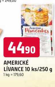 AMERICKÉ LÍVANCE 10 ks/250 g 