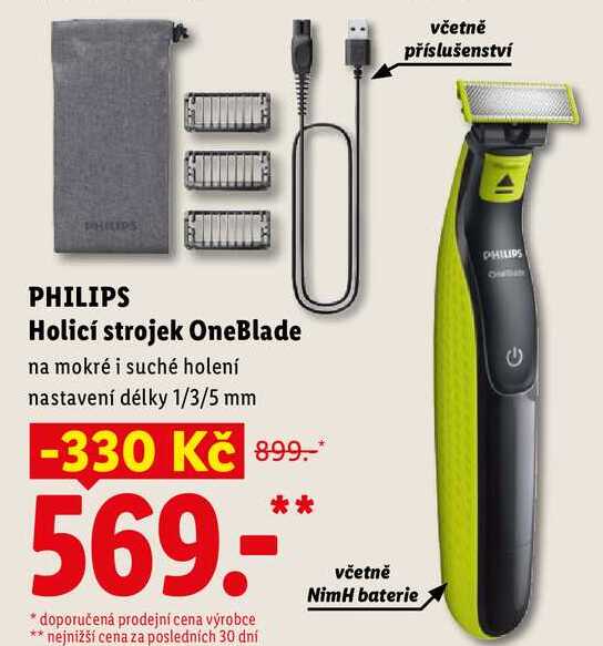 PHILIPS Holicí strojek OneBlade 