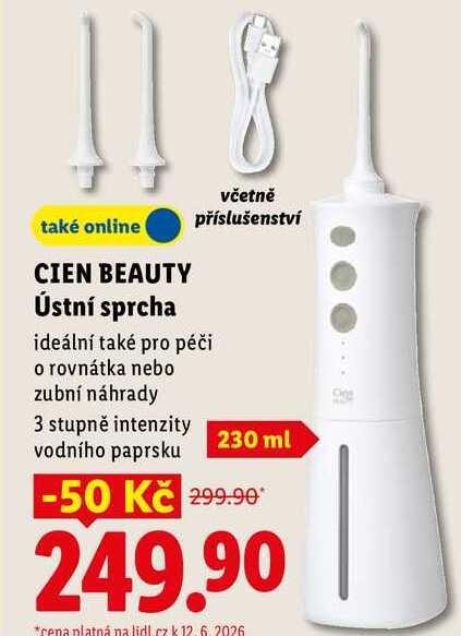 CIEN BEAUTY Ústní sprcha Lidl