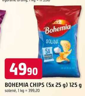 BOHEMIA CHIPS (5x 25 g) 125 g solené