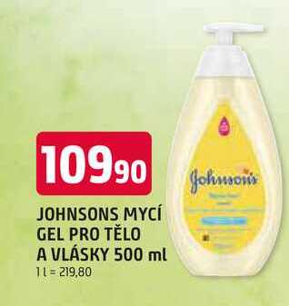 JOHNSONS MYCÍ GEL PRO TĚLO A VLÁSKY 500 ml Trefa