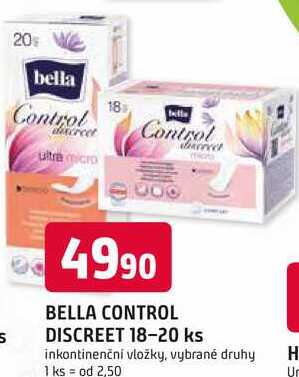 DISCREET 18-20 ks inkontinenční vložky, vybrané druhy Trefa