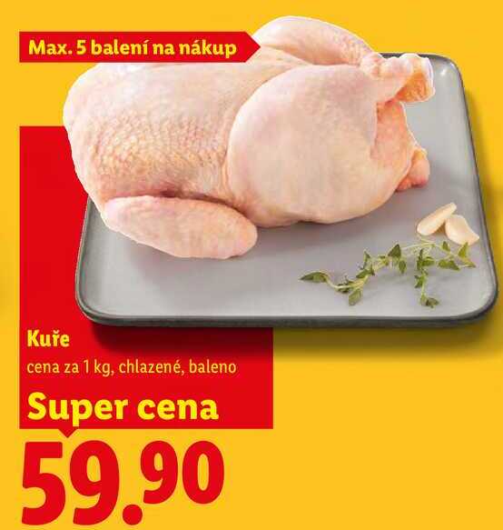 Kuře, cena za 1 kg, chlazené