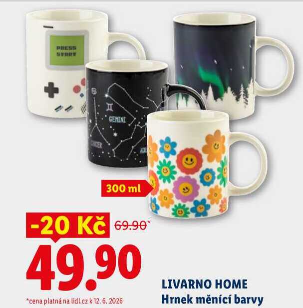 LIVARNO HOME Hrnek měnící barvy