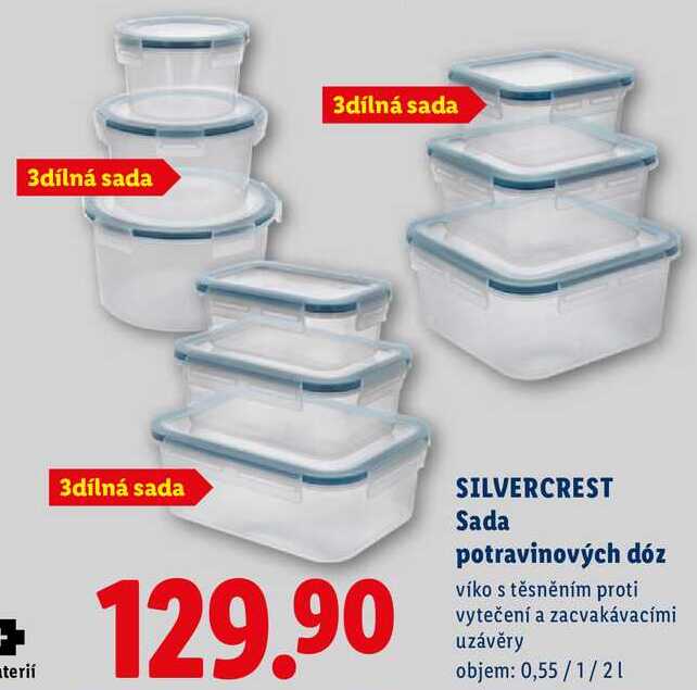 SILVERCREST Sada potravinových dóz