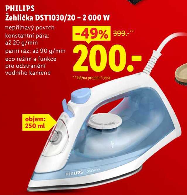 PHILIPS Žehlička DST1030/20 - 2 000 W