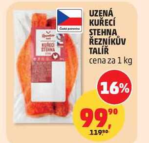 UZENÁ KUŘECÍ STEHNA ŘEZNÍKŮV TALÍŘ, 1 kg