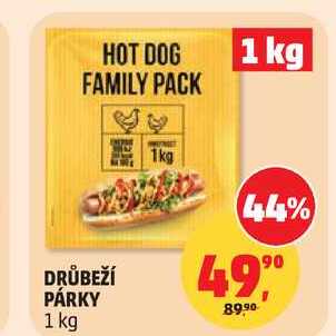 DRŮBEŽÍ PÁRKY, 1 kg 