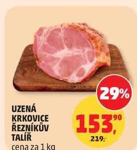 UZENÁ KRKOVICE ŘEZNÍKŮV TALÍŘ, 1 kg