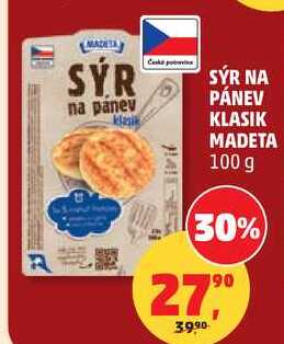 SÝR NA PÁNEV KLASIK MADETA, 100 g
