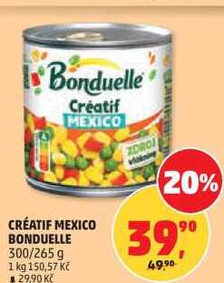 CRÉATIF MEXICO BONDUELLE, 300/265 g
