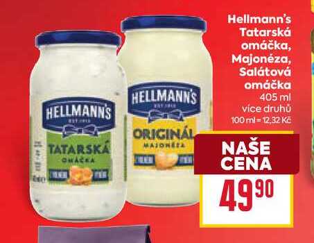 Hellmann's Tatarská omáčka, Majonéza, Salátová omáčka 405 ml