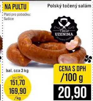 Polský točený salám 100g