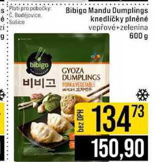 Bibigo Mandu Dumplings knedlíčky plněné vepřové+zelenina 600 g 