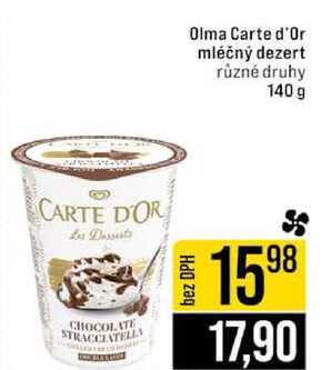 Olma Carte d'Or mléčný dezert různé druhy 140 g 
