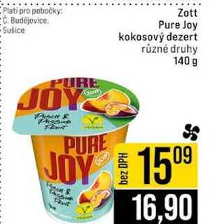 Zott Pure Joy kokosový dezert různé druhy 140 g