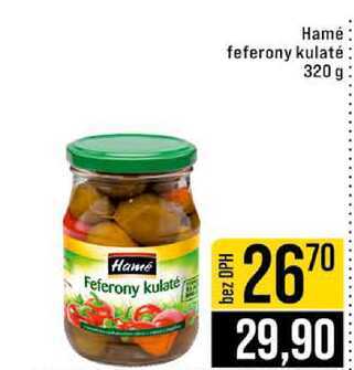Hamé feferony kulaté 320 g
