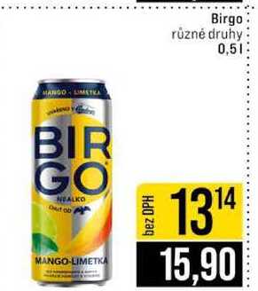 Birgo různé druhy 0,5l
