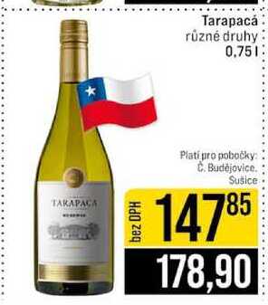 Tarapacá různé druhy 0,75l