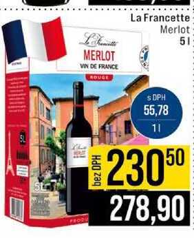 La Francette Merlot 5l