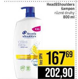 Head&Shoulders šampon různé druhy 800 ml