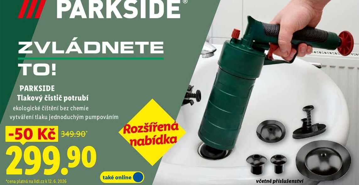PARKSIDE Tlakový čistič potrubí