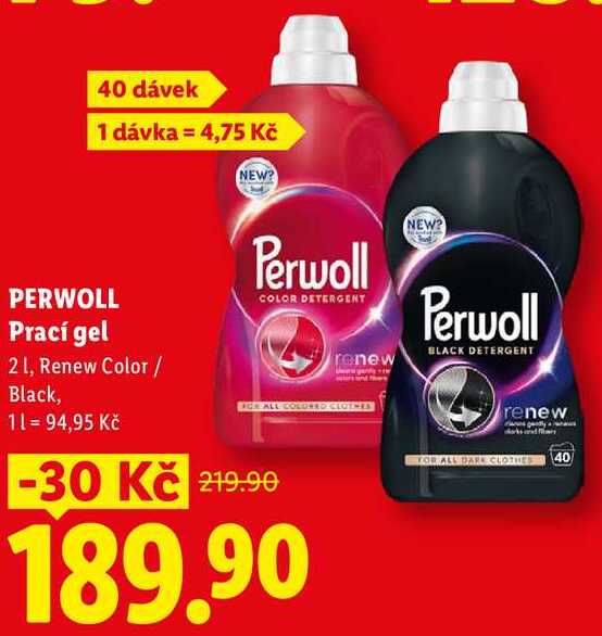 PERWOLL Prací gel, 2 l/40 PD
