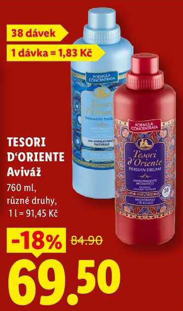 TESORI D'ORIENTE Aviváž, 760 ml Lidl