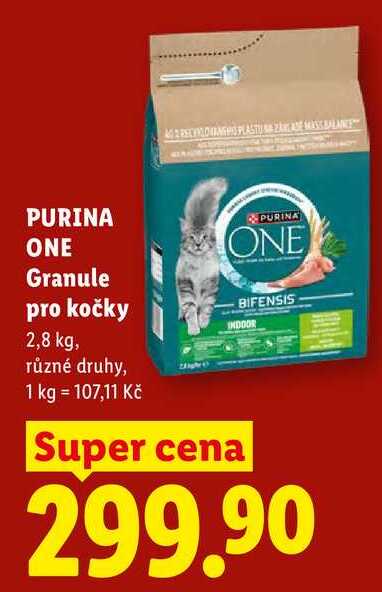 PURINA ONE Granule pro kočky, 2,8 kg