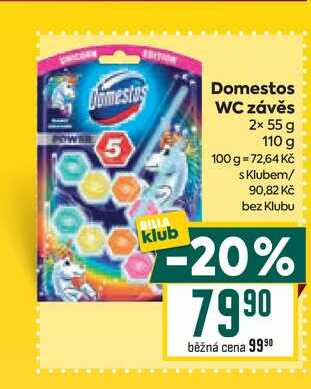 Domestos WC závěs 2x 55 g BILLA
