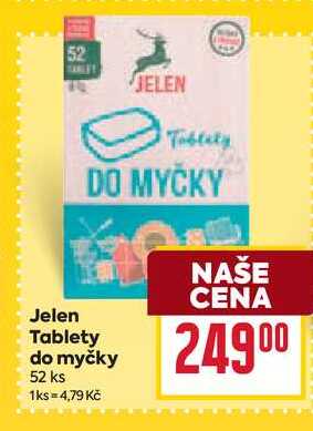 Jelen Tablety do myčky 52 ks BILLA