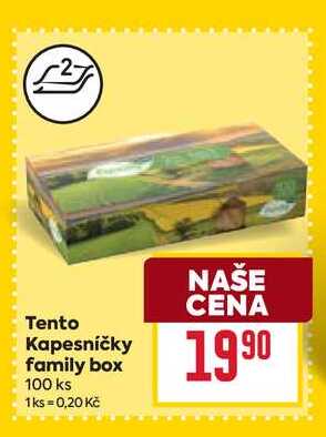 Tento Kapesníčky family box 100 ks BILLA