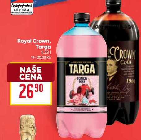 Royal Crown, Targa 1,33l