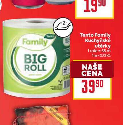 Tento Family Kuchyňské utěrky 1 role BILLA