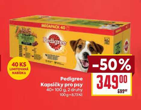 Pedigree Kapsičky pro psy 40x 100 g