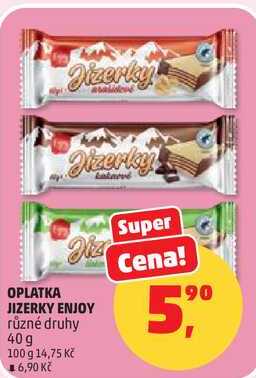 OPLATKA JIZERKY ENJOY různé druhy, 40g