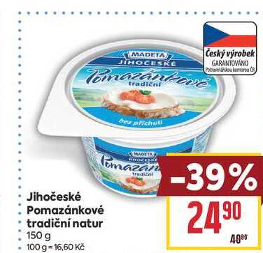 Jihočeské Pomazánkové tradiční natur 150 g