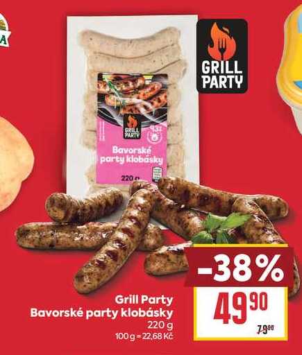 Grill Party Bavorské party klobásky 220 g