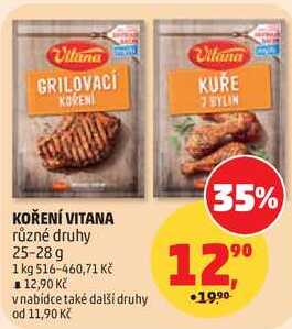 KOŘENÍ VITANA různé druhy, 25-28 g 
