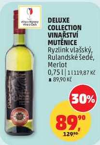 DELUXE COLLECTION VINAŘSTVÍ MUTĚNICE Ryzlink vlašský, 0,75 l 
