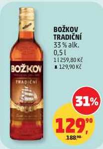 BOŽKOV TRADIČNÍ 33% alk., 0,5 l