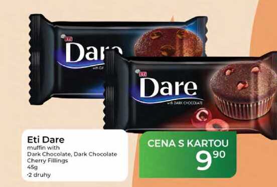 Eti Dare muffin with Dark Chocolate, Dark Chocolate Cherry Fillings 45g