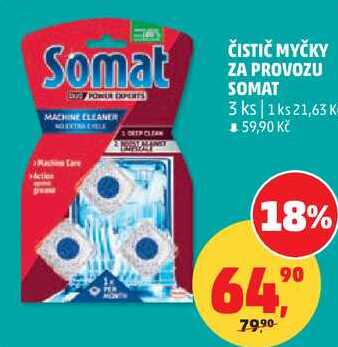 ČISTIČ MYČKY ZA PROVOZU SOMAT, 3 ks Penny Market
