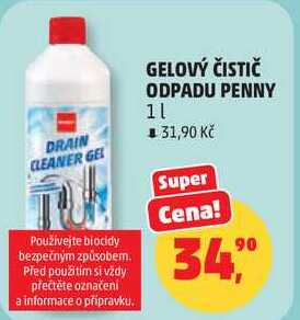 GELOVÝ ČISTIČ ODPADU PENNY, 1 l Penny Market