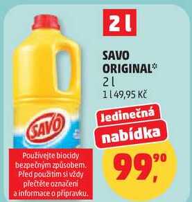 SAVO ORIGINAL, 2 l
