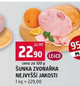 ŠUNKA ZVONAŘKA NEJVYŠŠÍ JAKOSTI 100g